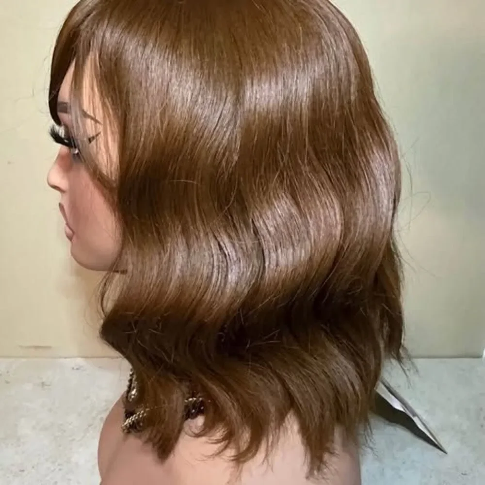 NEW Short Wavy Bob Wig with Bang